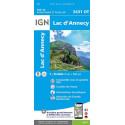 Carte de randonnée TOP 25-3431OT - Lac d'Annecy