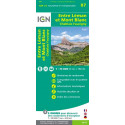 Carte IGN TOP 75 Entre Léman et Mont-Blanc