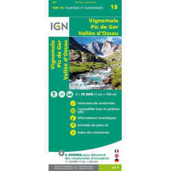 Carte IGN TOP 75 Vignemale/Pic de Ger.