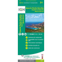 Carte IGN TOP 75 Ajaccio / Porto-Vecchio / Aiguilles de Bavella / Monte Renoso