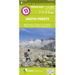 CARTE DE RANDONNEE PYRENEES N°13 Aneto - Posets 1/50 000