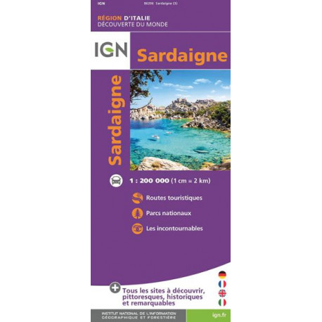 Carte IGN - Sardaigne 1/200 000