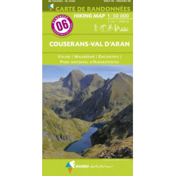 CARTE DE RANDONNEE PYRENEES N°6 COUSERANS Valier Maubermé