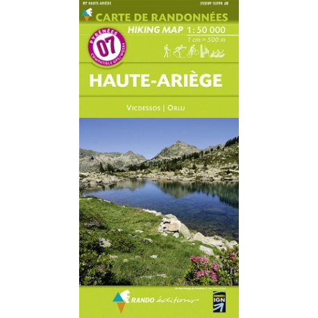 Carte De Randonnee Pyrenees N 7 Haute Ariege Vicdessos Orlu La Randonnee