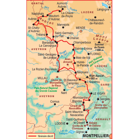 FFRP Le chemin de Saint-Guilhem-le-Désert - 4834 - GR6, 60, 62, 65, 7, 74
