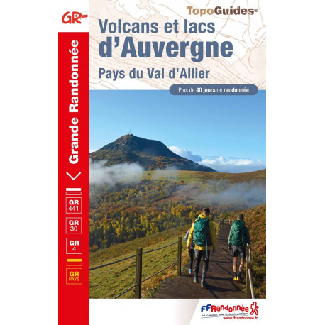 Topo Guides FFRP 304 Volcans et lacs d'auvergne.