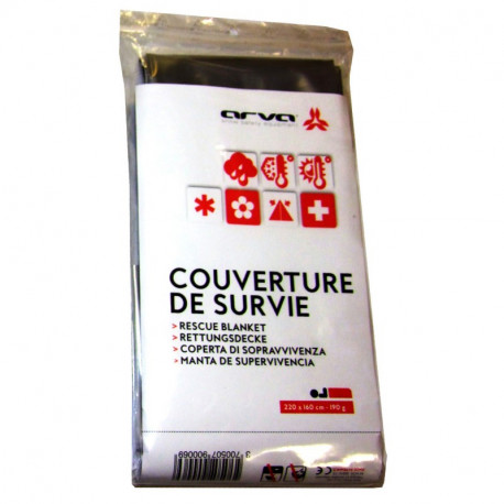 Arva Couvertures de survie argent 190g.