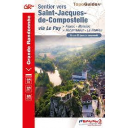 FFRP Sentier vers Saint-jacques-de-Compostelle via le Puy - 652 - Figeac-Moissac - Rocamadour-la Romieu GR65,651,652