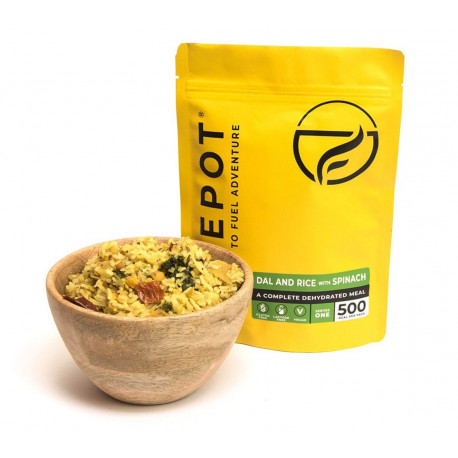 FirePot Dahl et riz aux épinard.