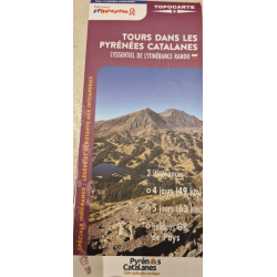 FFRP TopoCarte Tours dans les pyrénées catalanes.