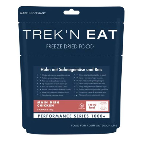 Treak'N Eat Poulet à la crème, légumes et riz PS1000+. Treak'N Eat Poulet à la crème, légumes et riz PS1000+.