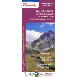 Topocarte FFRPHaute-Ubaye autour du massif du chambeyron T042