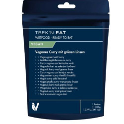 Trek'n EAT Lentilles Végétaliennes au Curry Ready To Eat.