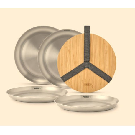Black + Blum Assiette Inox Set x4.