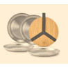 Black + Blum Assiette Inox Set x4.