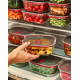 Black + Blum Glass Food Boxes Set x4.