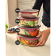 Black + Blum Glass Food Boxes Set x4.