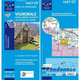 carte ign randonnée cauterets Carte De Randonnee Top25 Ign 1647ot Vignemale Ossau Arrens Cauterets Pn Des Pyrenees La Randonnee carte ign randonnée cauterets