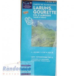 Carte de randonnée TOP25 IGN 1546ET LARUNS.GOURETTE Col d'Aubisque