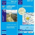 Carte de randonnée TOP25 IGN 2247OT LAVELANET Montségur