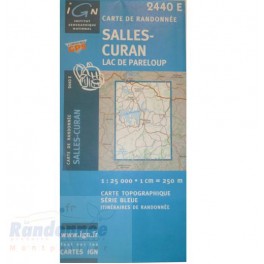 Carte de randonnée SERIE BLEUE IGN 2440SB SALLES CURAN