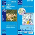 Carte de randonnée TOP25 IGN 2449OT CERET Amélie-Les-Bains