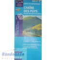 Carte de randonnée TOP25 IGN 2531ET CHAINE DES PUYS PNR des Volcans d'Auvergne