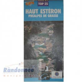 Carte de randonnée TOP25 IGN 3542ET HAUT ESTERON