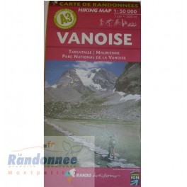 CARTE DE RANDONNEE ALPES A3 VANOISE 