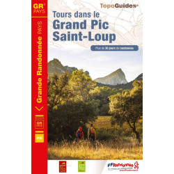 Topo Guides FFRP Tour dans le Grand Pic Saint-Loup.